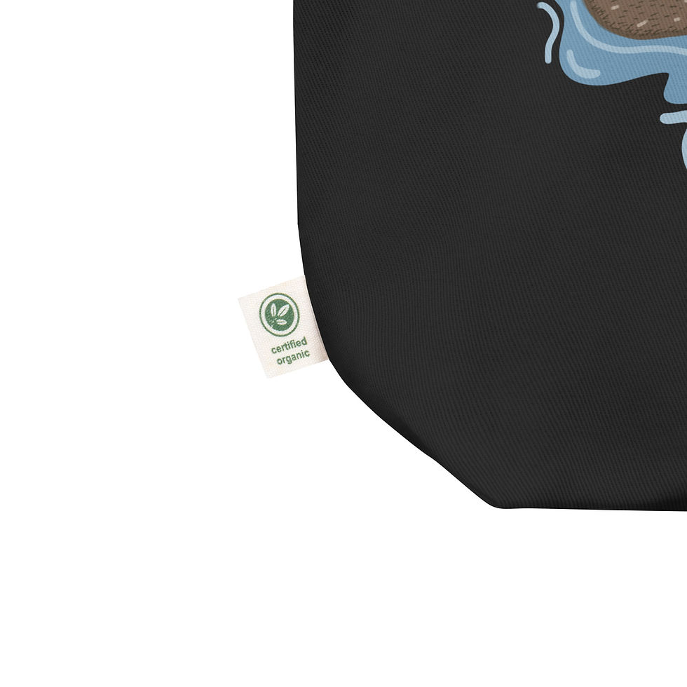 Thumbnail: Swimming Otter Eco Tote Bag