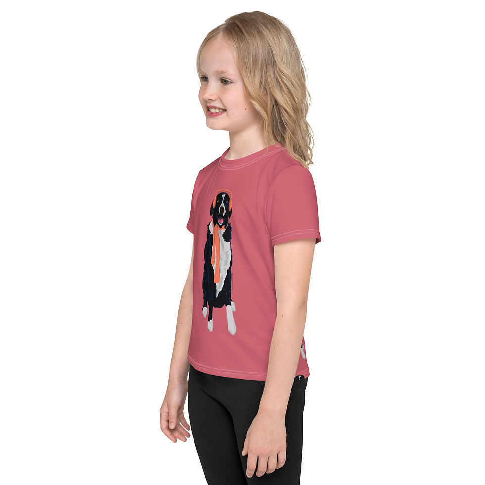 Thumbnail: Snow Doggo Kids crew neck t-shirt