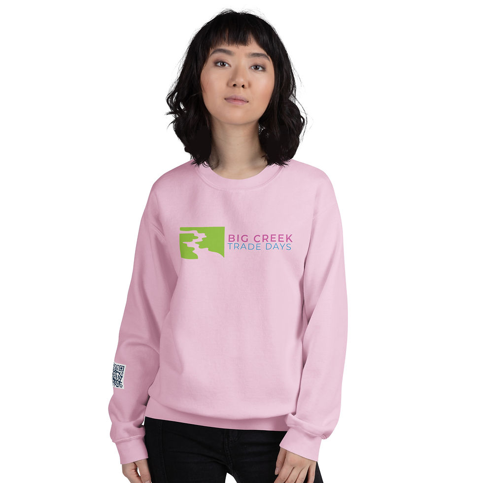 Thumbnail: Logo & QR Code Big Creek Unisex Sweatshirt