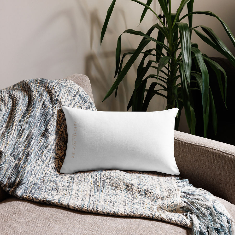 Thumbnail: Cream and Lilac Dive Premium Pillow
