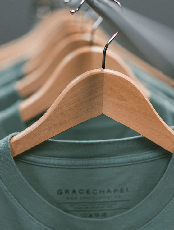 T-shirts on Hangers