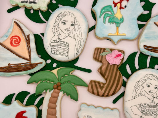Moana Custom Sugar Cookies