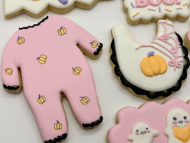 Halloween Baby Shower Sugar Cookies
