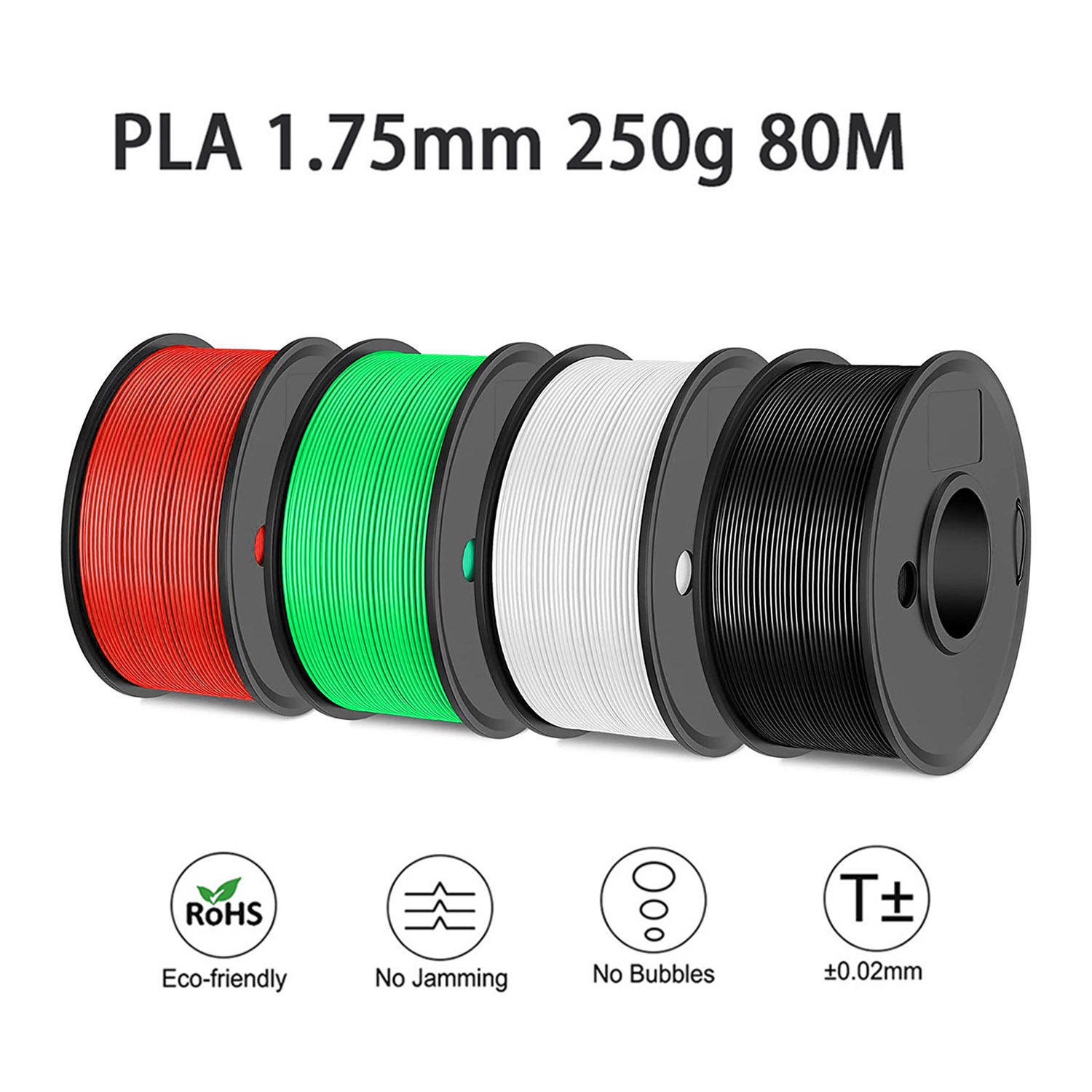 Easythreed 3D Printing Filament PLA 250g Length 80M Diameter 1.75mm FDM Print