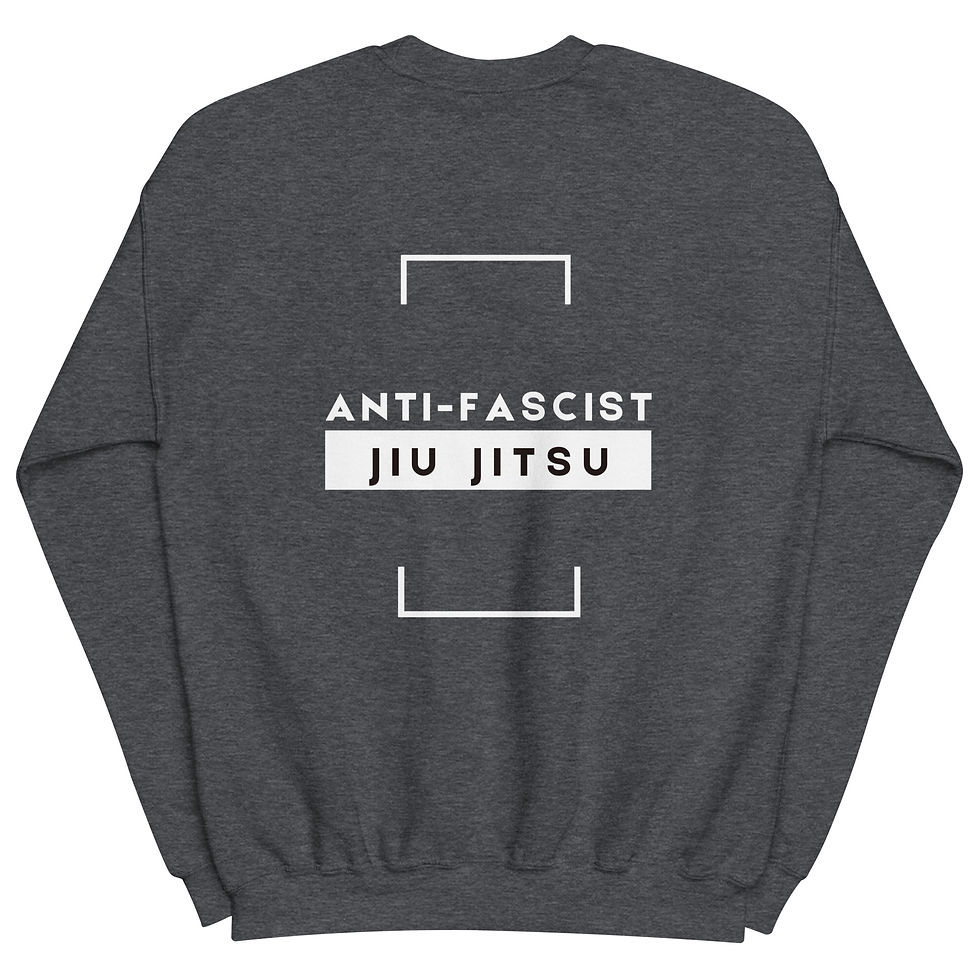 Thumbnail: Anti-Fascist (Back Design): Unisex Sweatshirt