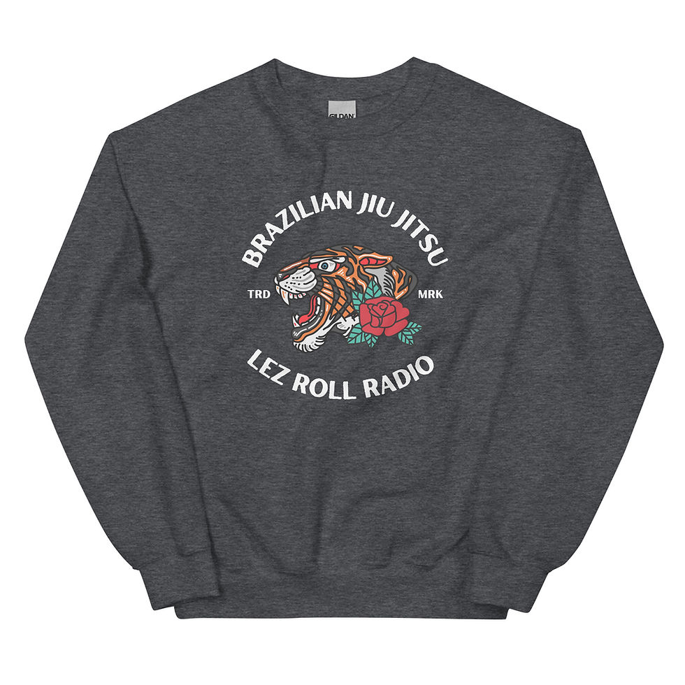 Thumbnail: Tiger + Rose: Unisex Sweatshirt