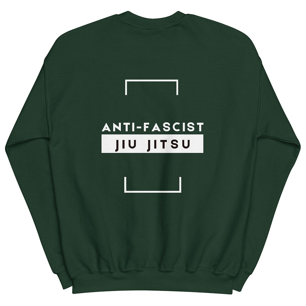 Thumbnail: Anti-Fascist (Back Design): Unisex Sweatshirt