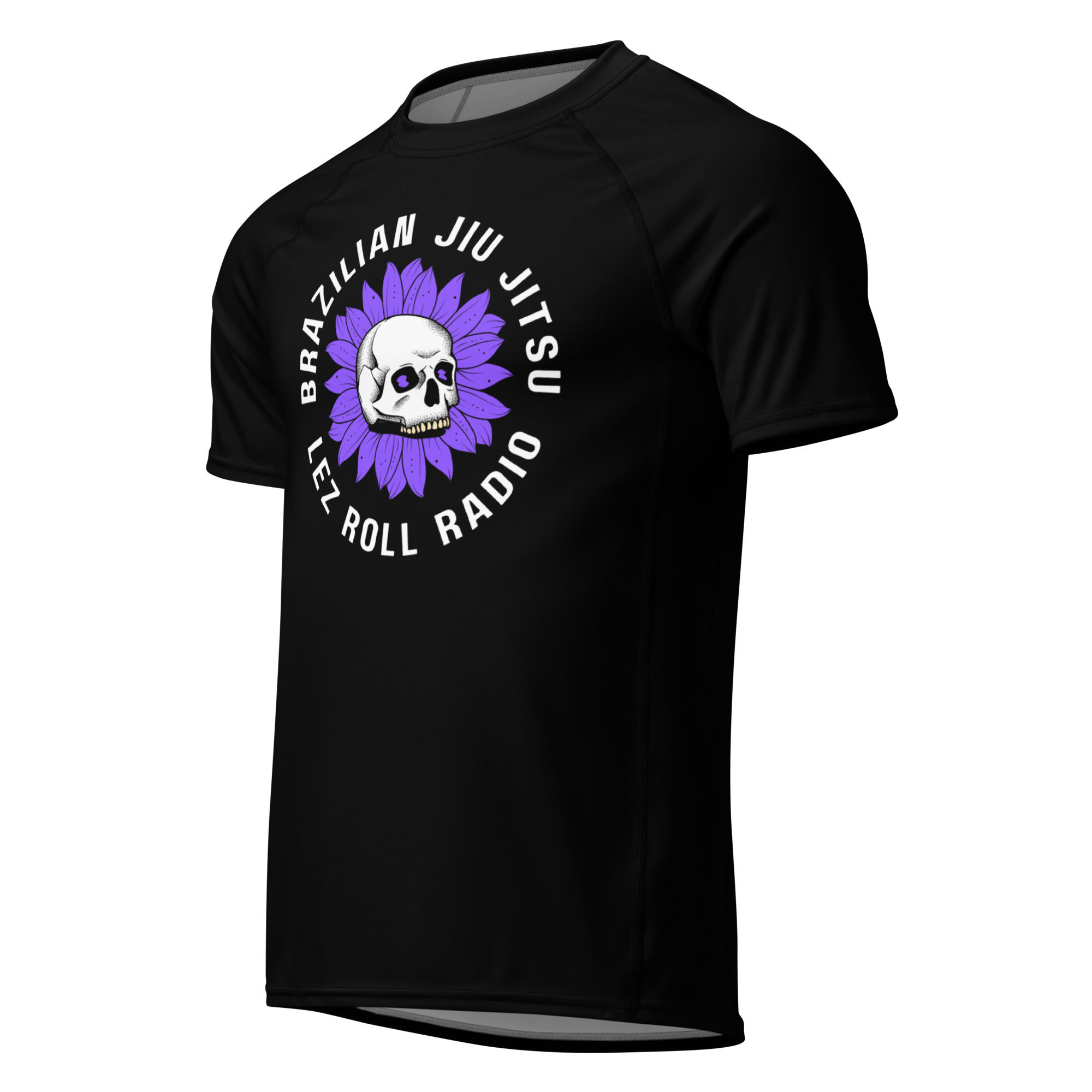 Skull Flower: Short Sleeve Unisex Rashguard