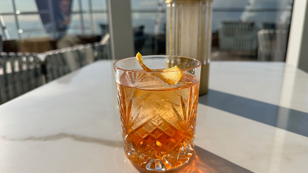 A perfectly crafted cocktail on Explora Journeys