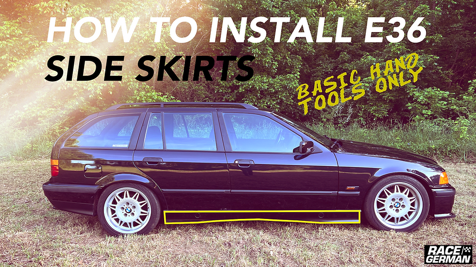 HOW TO INSTALL E36 SIDE SKIRTS