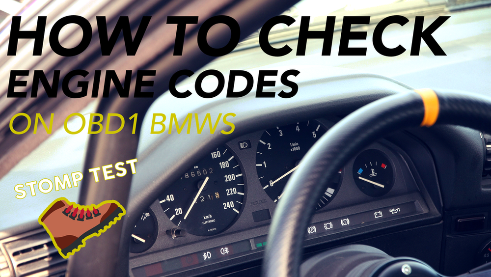 HOW TO CHECK ENGINE CODES ON AN E30, E31, E32, E34 & E36 (STOMP TEST)