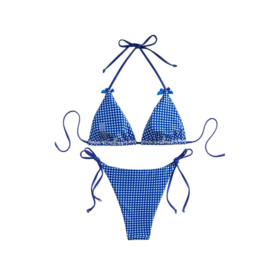 Thumbnail: Gingham Blue Bikini