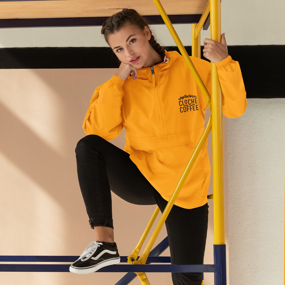 Thumbnail: Unisex Champion Rain Jacket - Black Logo