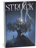 Cover of Struck young adult book by Maya Mirza, Book One of the trilogy. Sometimes, love is just the beginning.