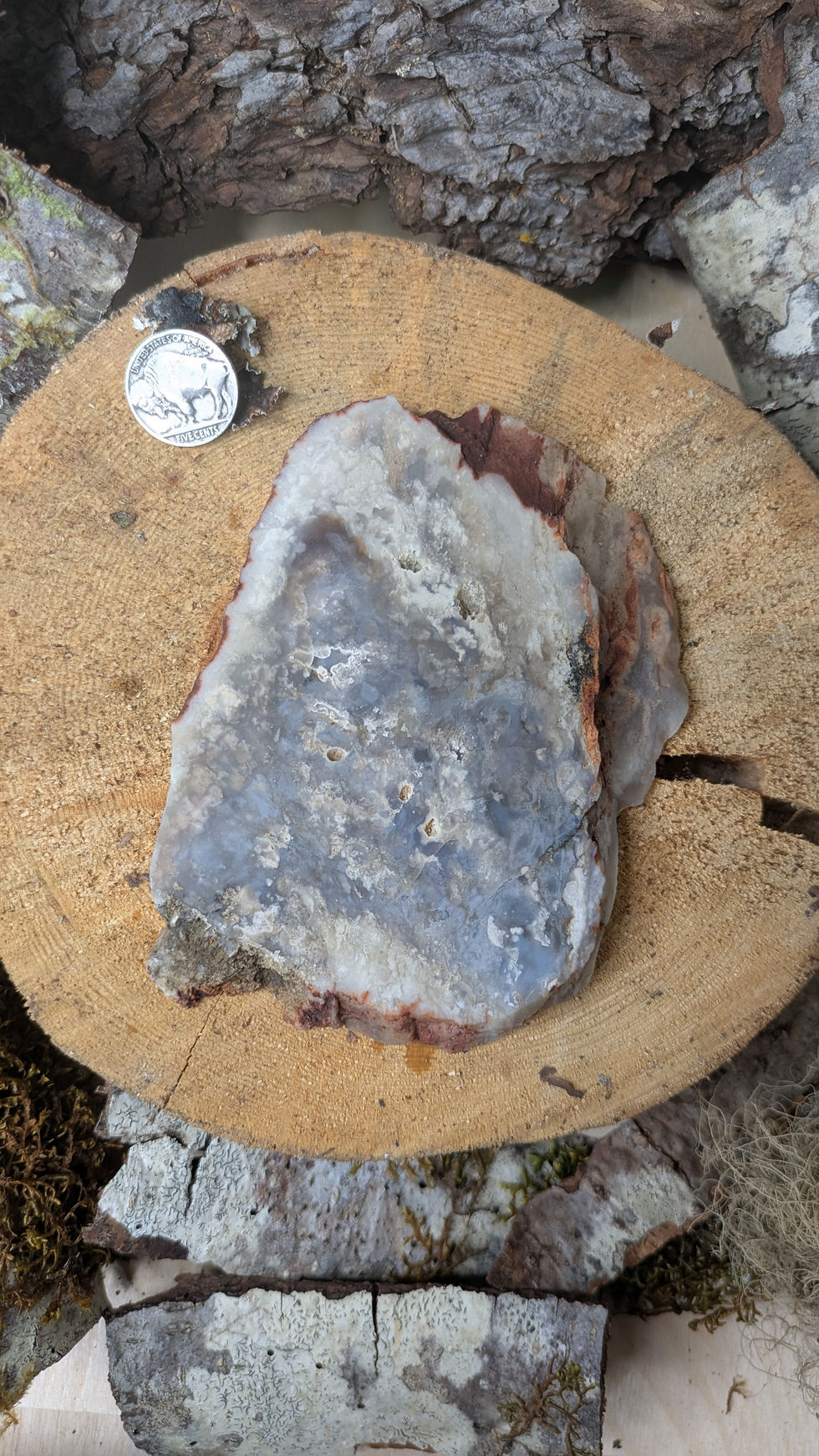 Thumbnail: Purple Cloud Agate Slab #9