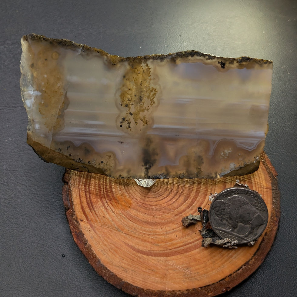 Thumbnail: Mossy Waterline Agate Slab