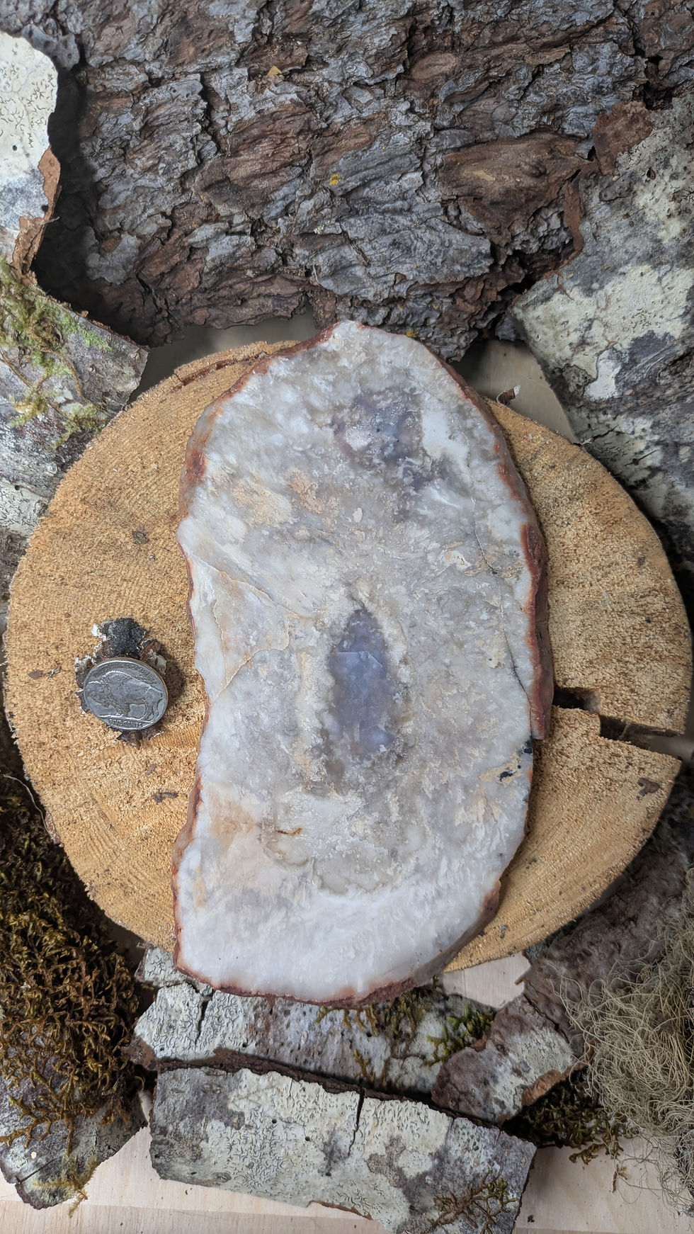 Thumbnail: Purple Cloud Agate Slab #6