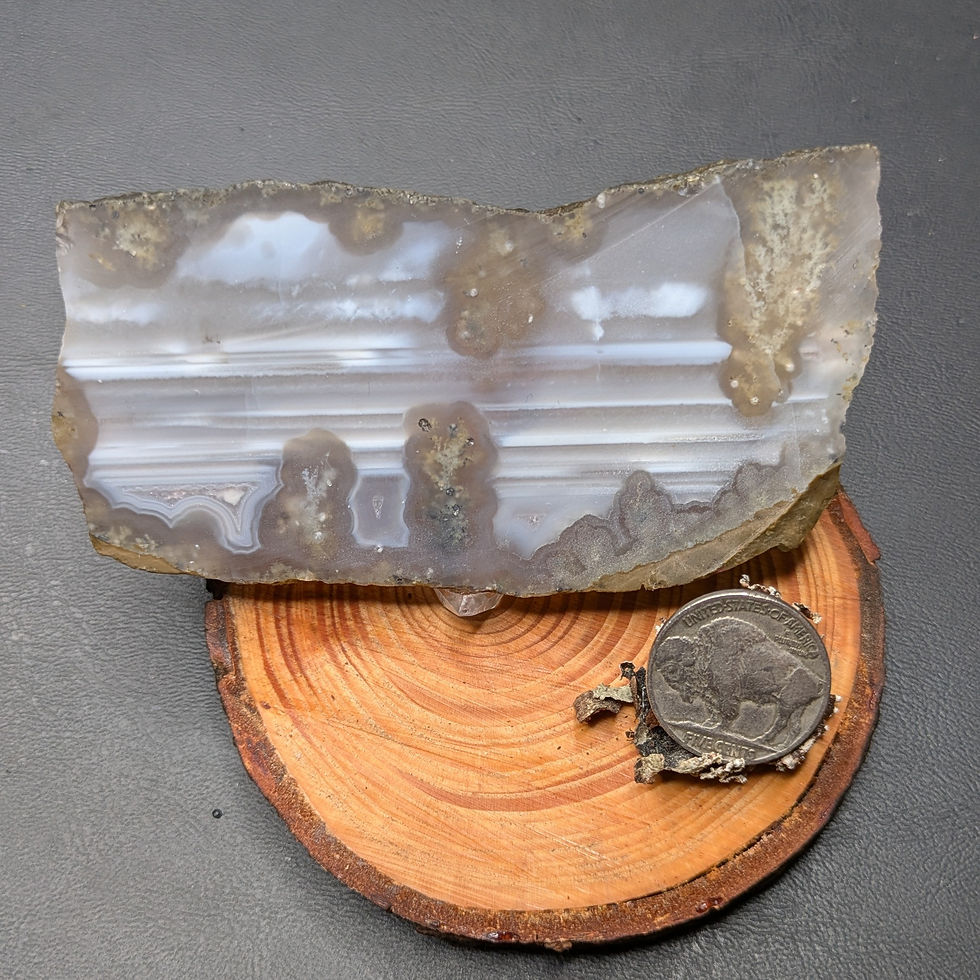 Thumbnail: Mossy Waterline Agate Slab