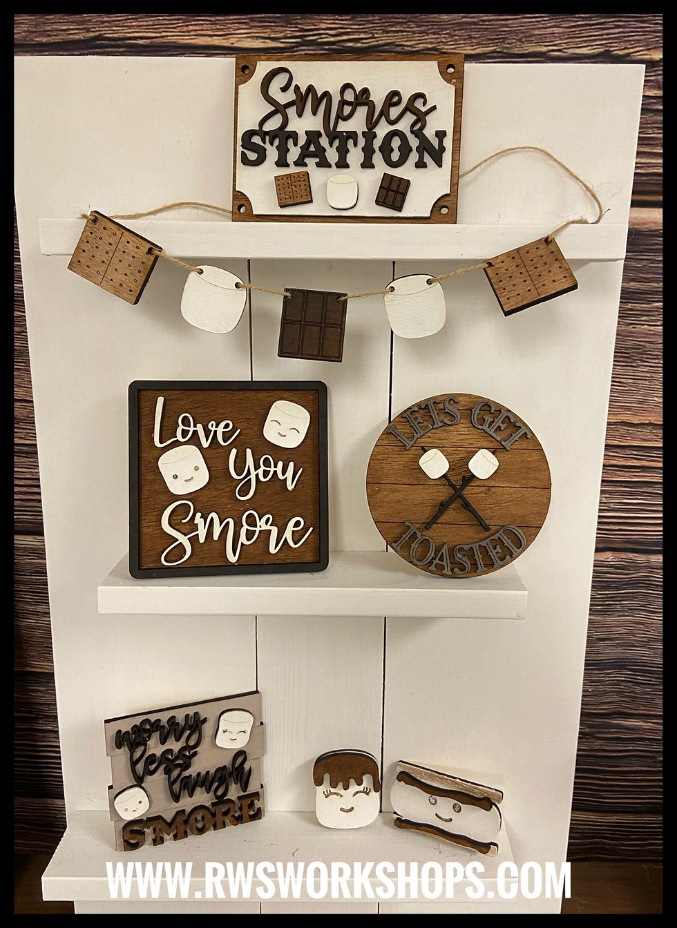 S'more Tiered Tray/Shelf Filler