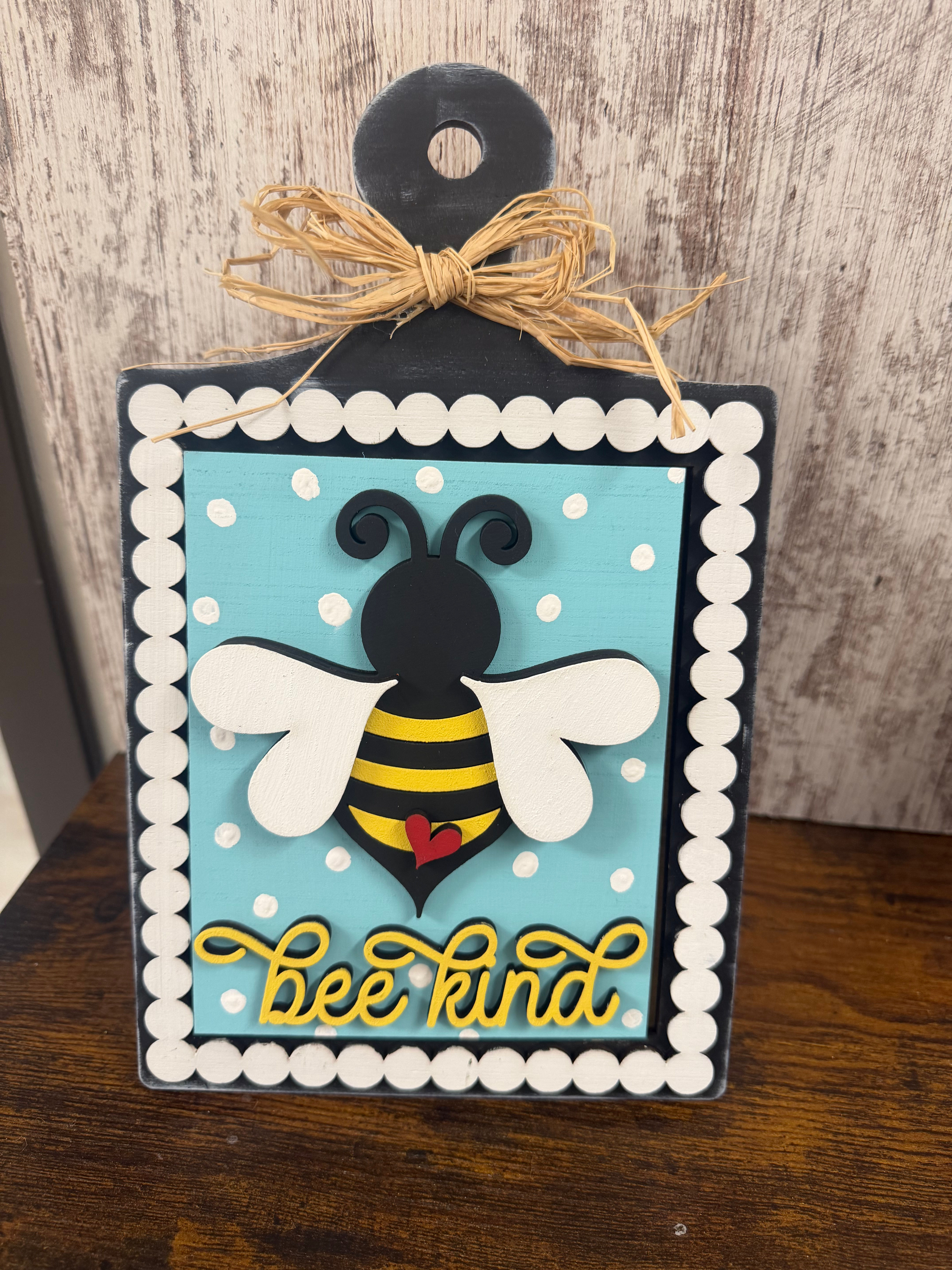 Bee Kind Bee Insert - Fits Small Frame or Small Breadboar