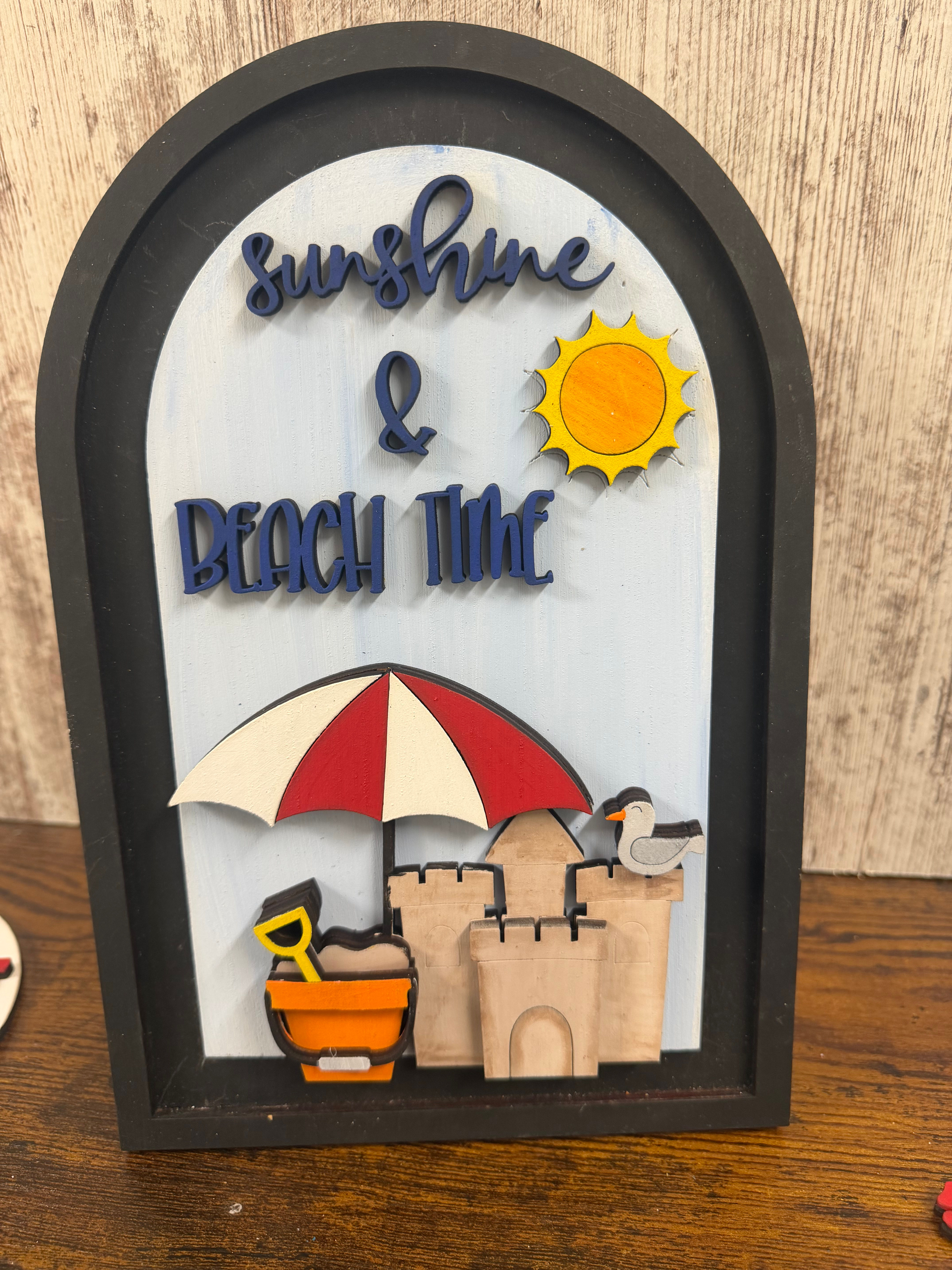 Sunshine & Beach Time - Interchangeable Arch Insert