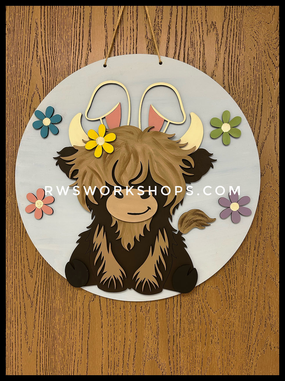 Bunny Ears Highland Cow