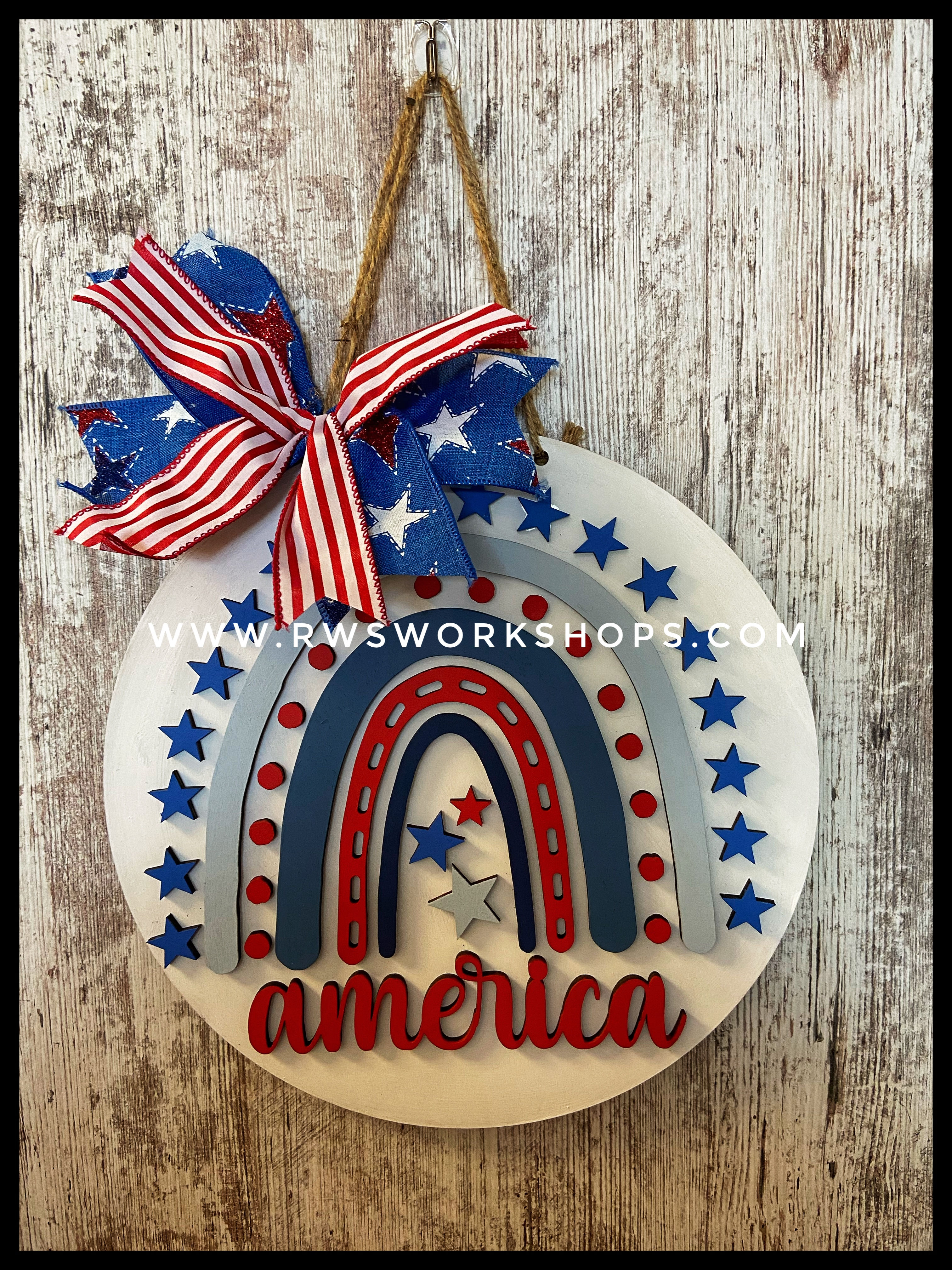 Boho Rainbow Door Hanger