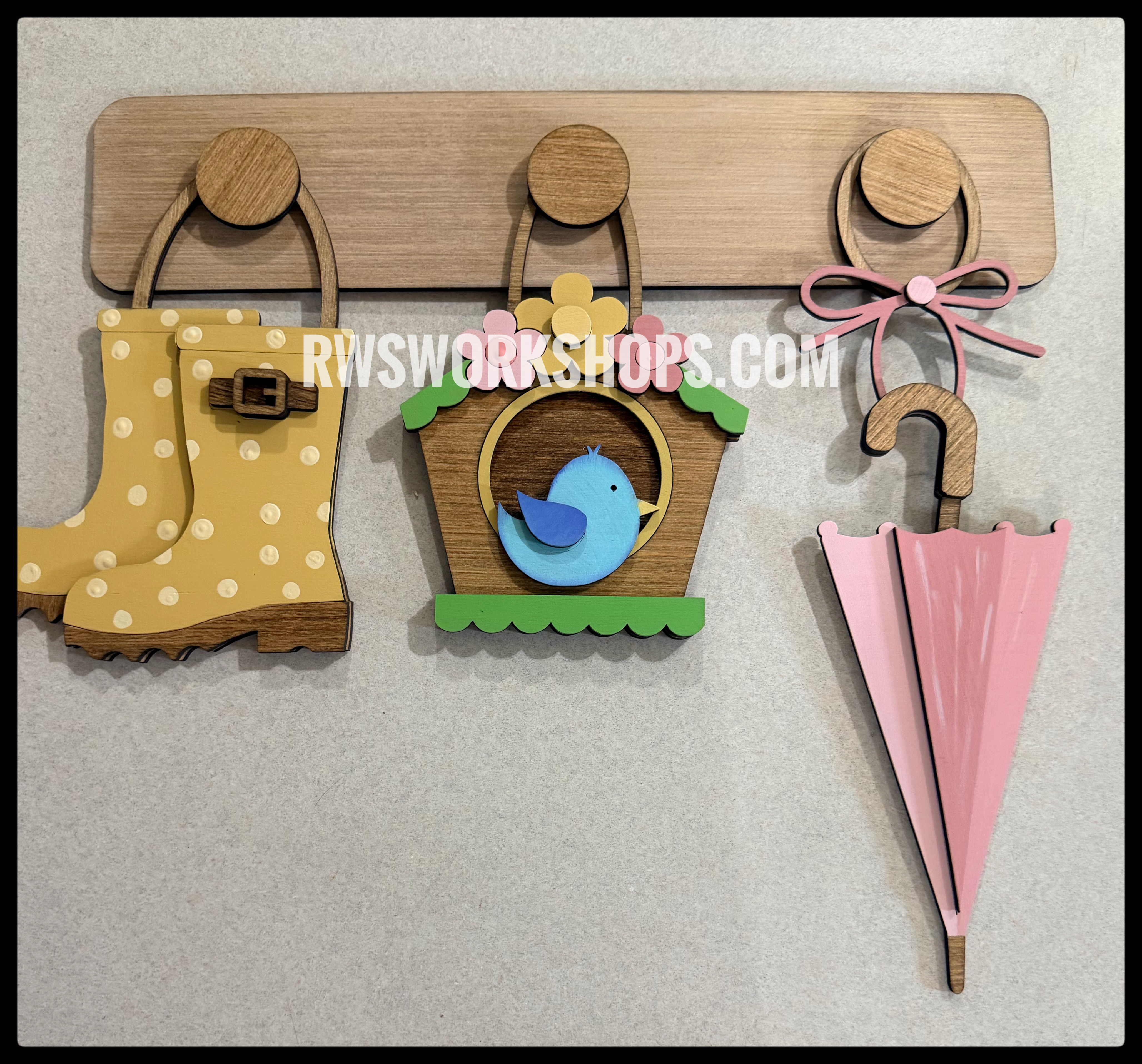 Spring 3 Peg Hanger Inserts