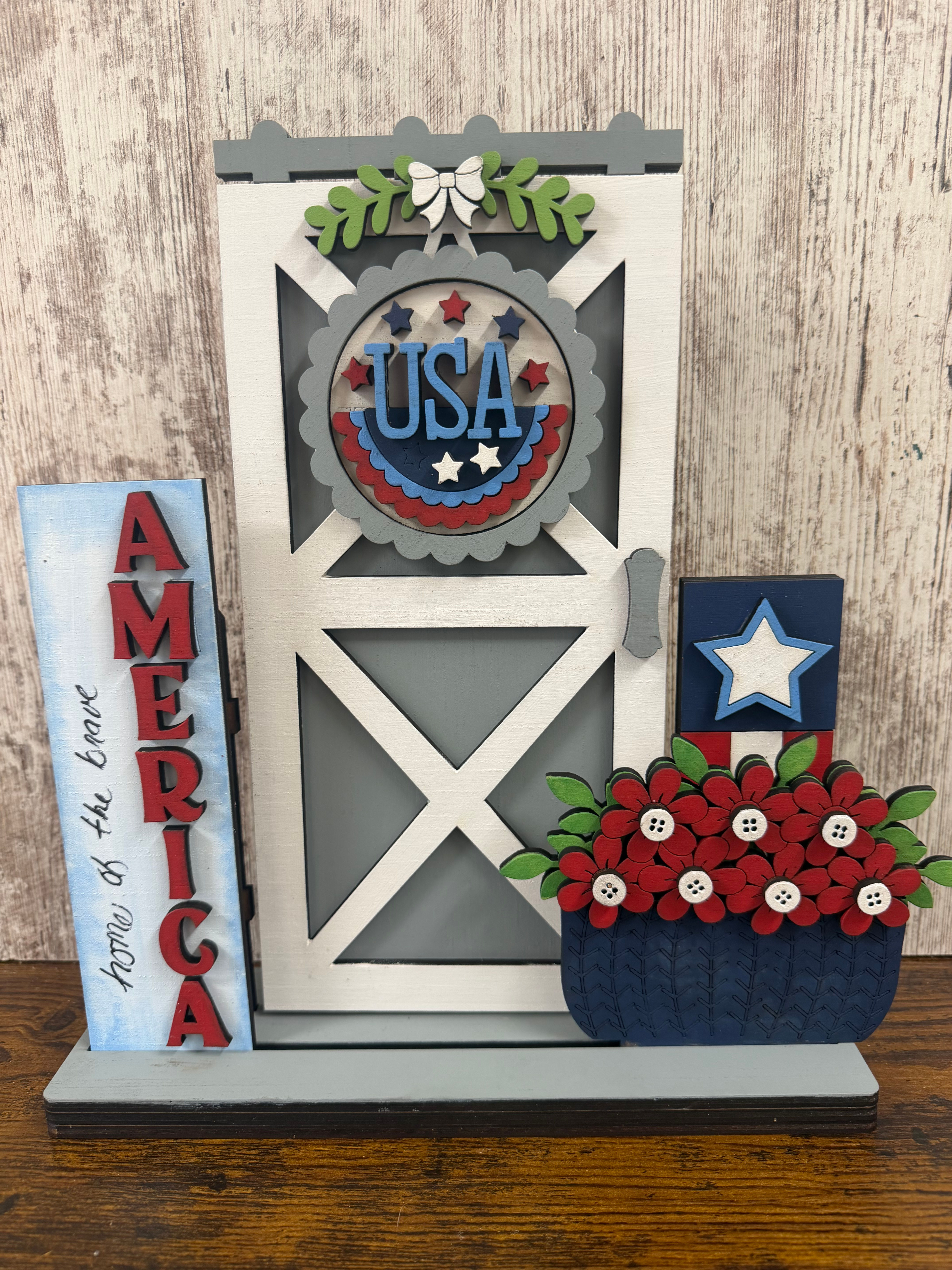 Americana- Interchangeable Barn Door Insert