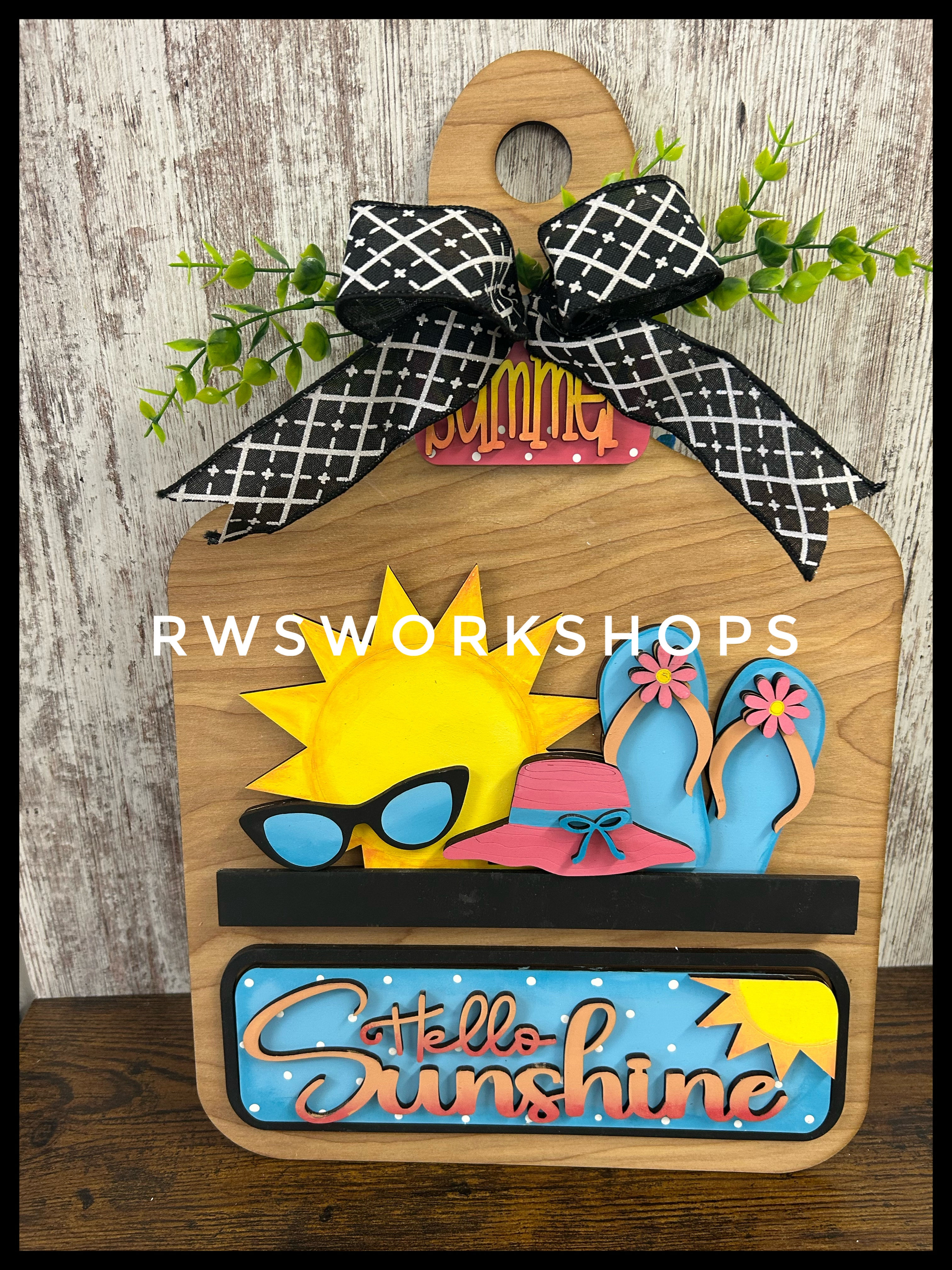 Hello Sunshine Summer Hat Insert - fits Truck/Breadboard/Bench