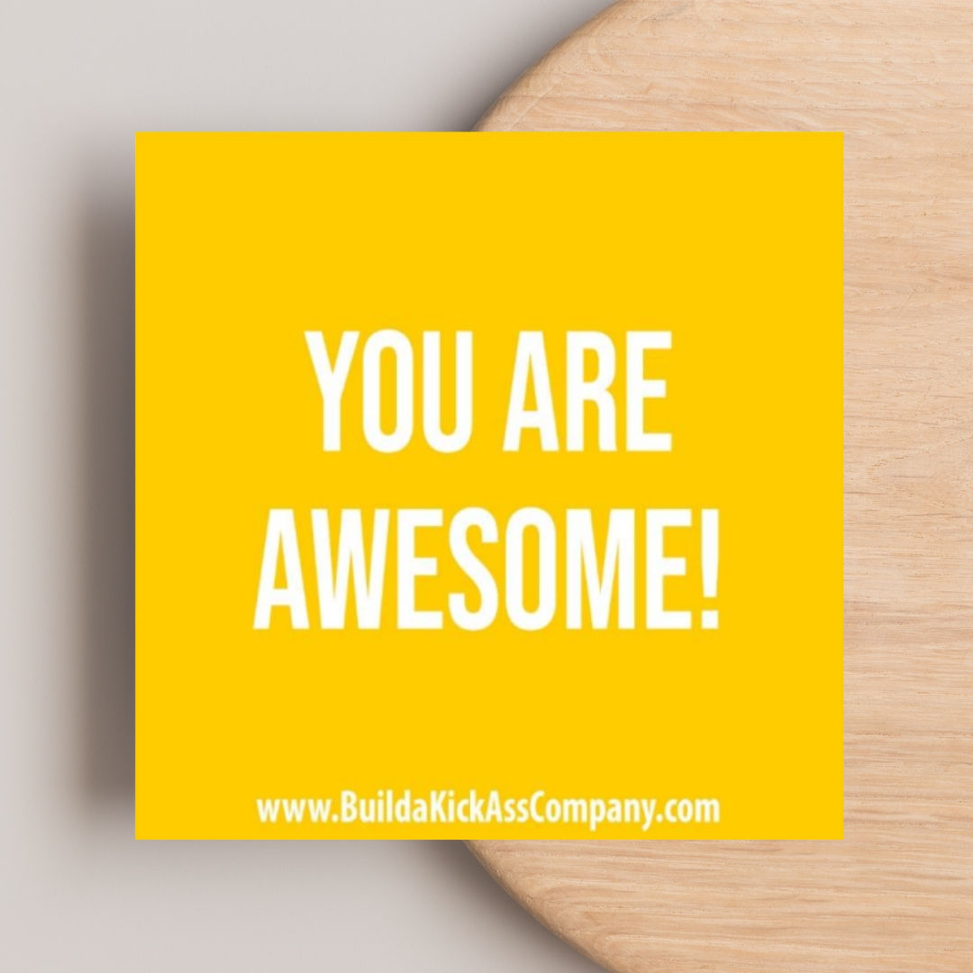 You are awesome! - Simple Note / Lunch Card Bundle