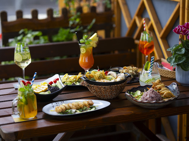 Arranged Food and Objects