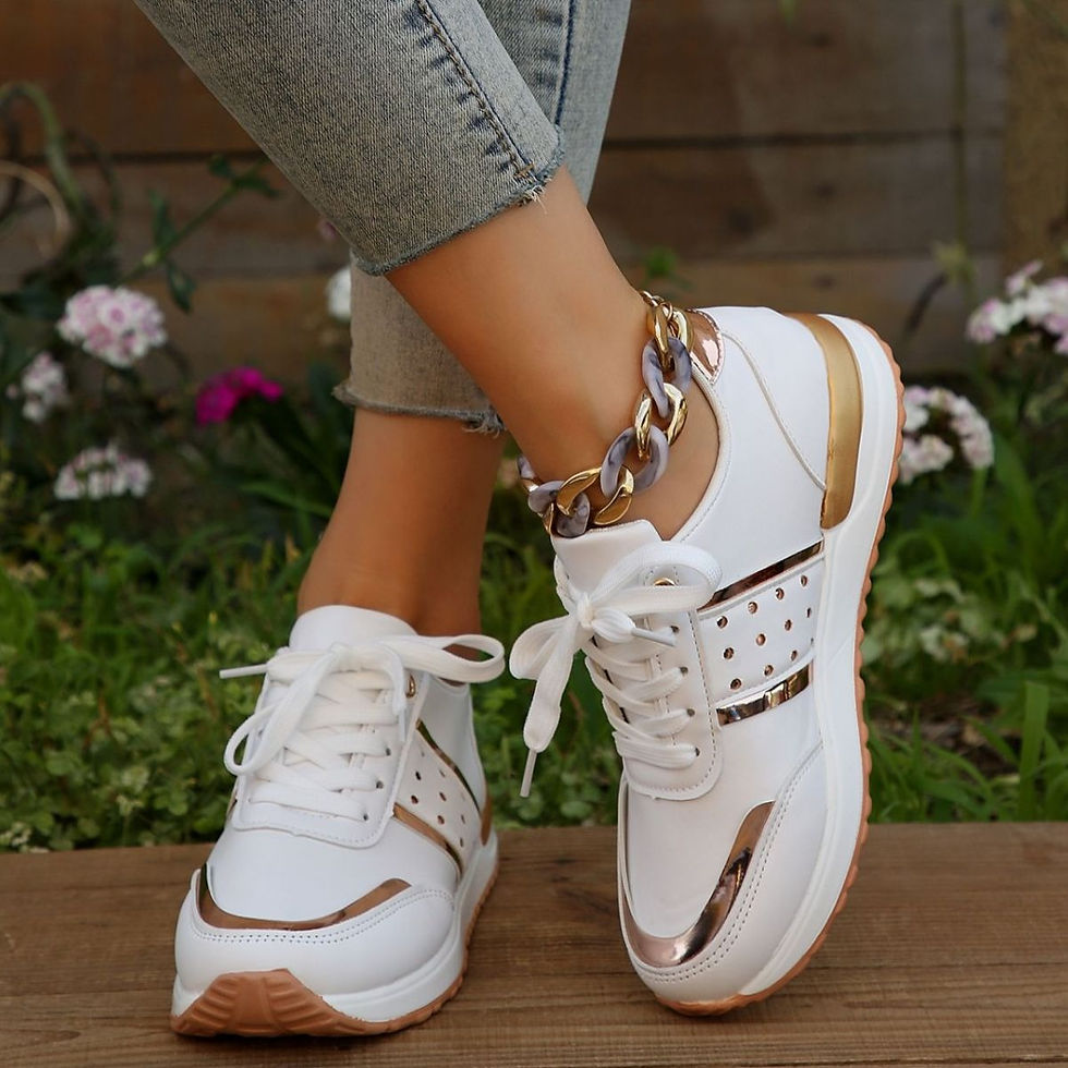 Thumbnail: Women's Spring Thick-soled Colorful Casual Sports Shoes