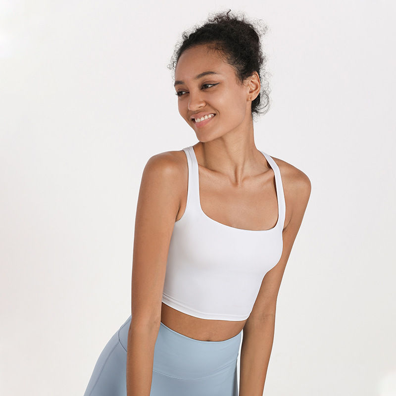 Thumbnail: Women's Yoga Suit with Cross Back and Shock-Absorbing Bra