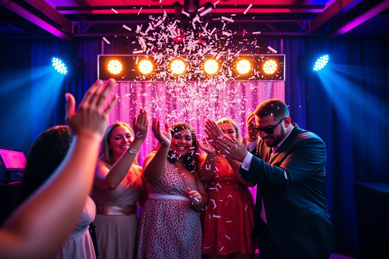 Confetti VideoFX booth at a social celebration