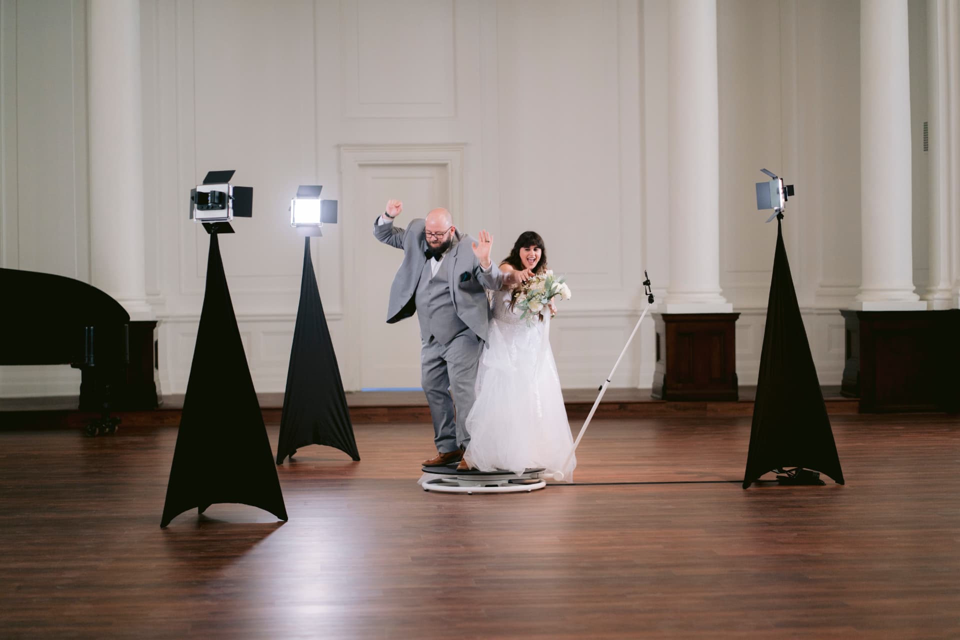 360 Video Booth setup at an Atlanta event