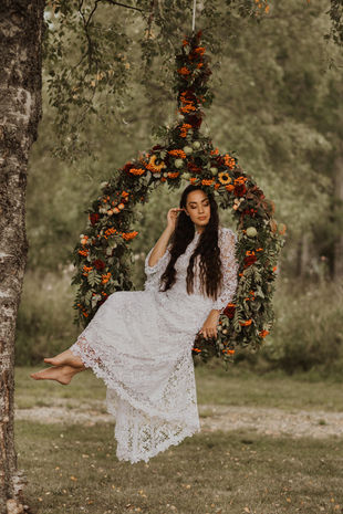 Fotografering med blomstergunga
