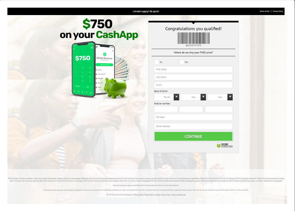 Win $750 on your CashApp