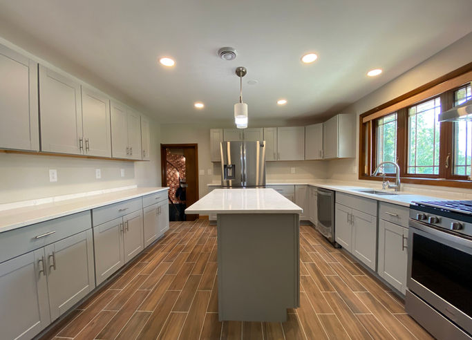 Roselle Kitchen Remodeling After Photo by OCP construction front view