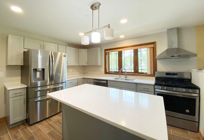 Roselle Kitchen Remodeling After Photo by OCP construction side view