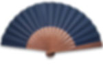 petit éventail bleu