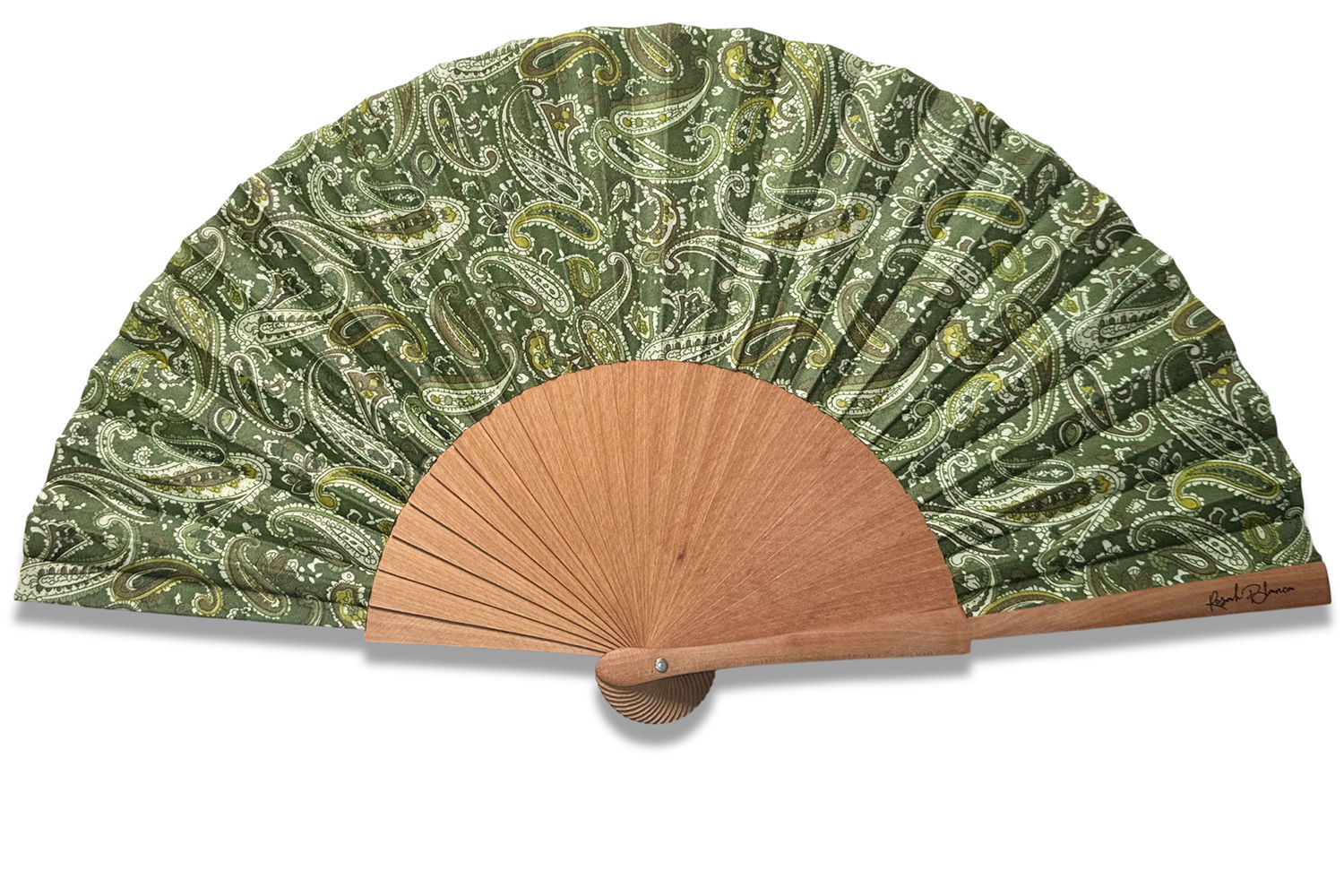éventail moderne vert