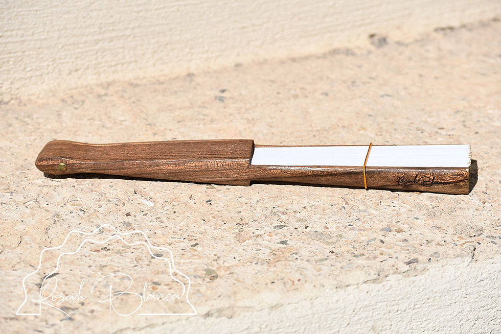 Miniature : éventail artisanal espagnol plié