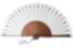 éventail blanc