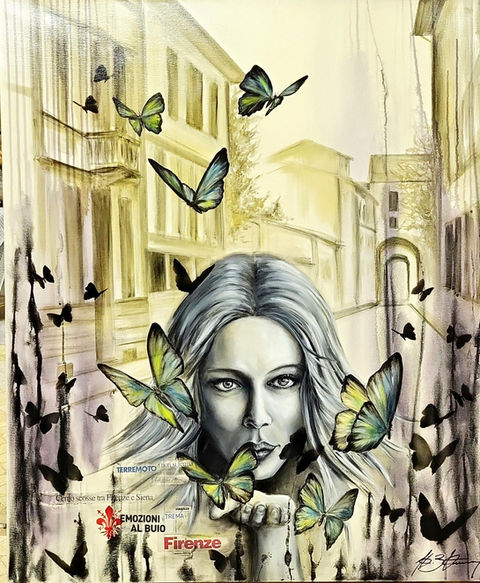 Frau, Stadt, Schmetterlinge 100:120