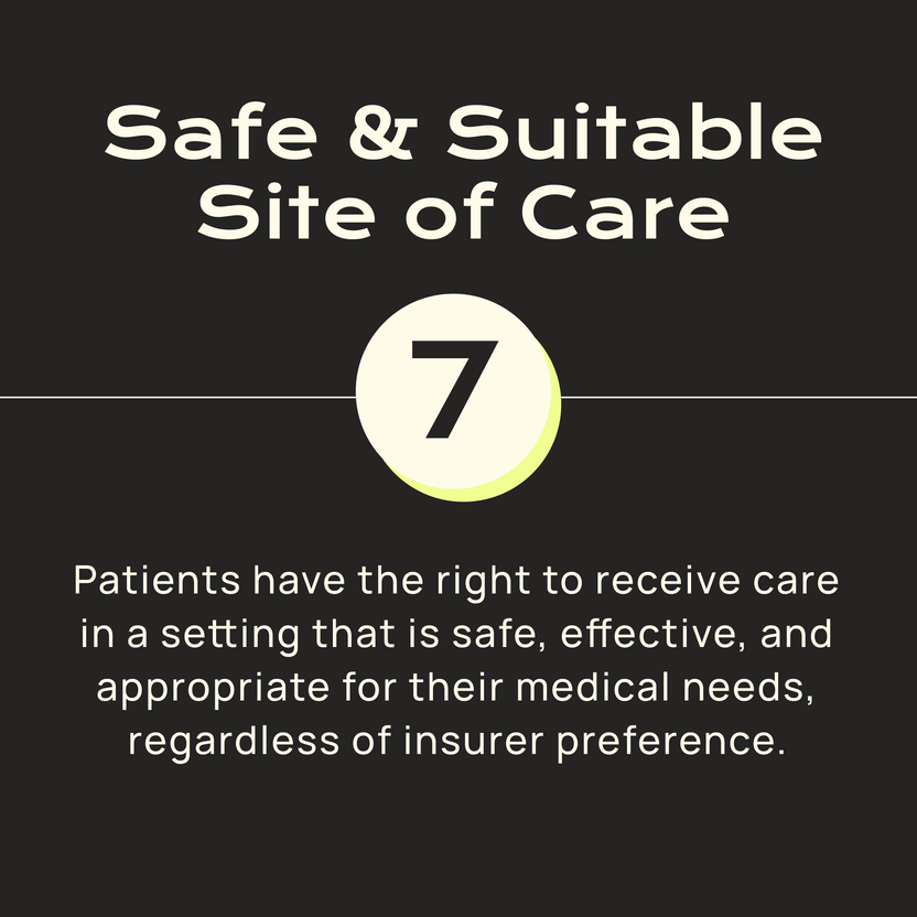 7. Safe & Suitable Site of Care