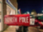 North Pole decorated mailbox