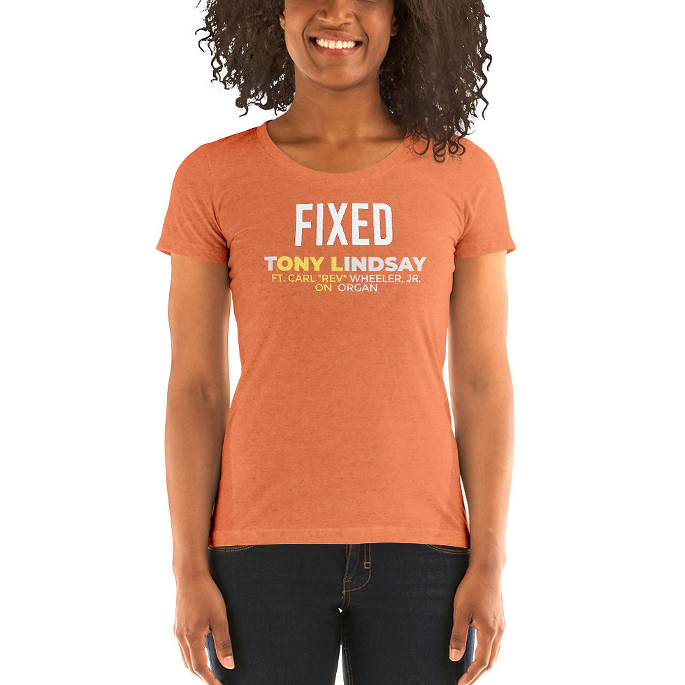 Thumbnail: Womens' short sleeve t-shirt Fixed By Tony Lindsay - Logo