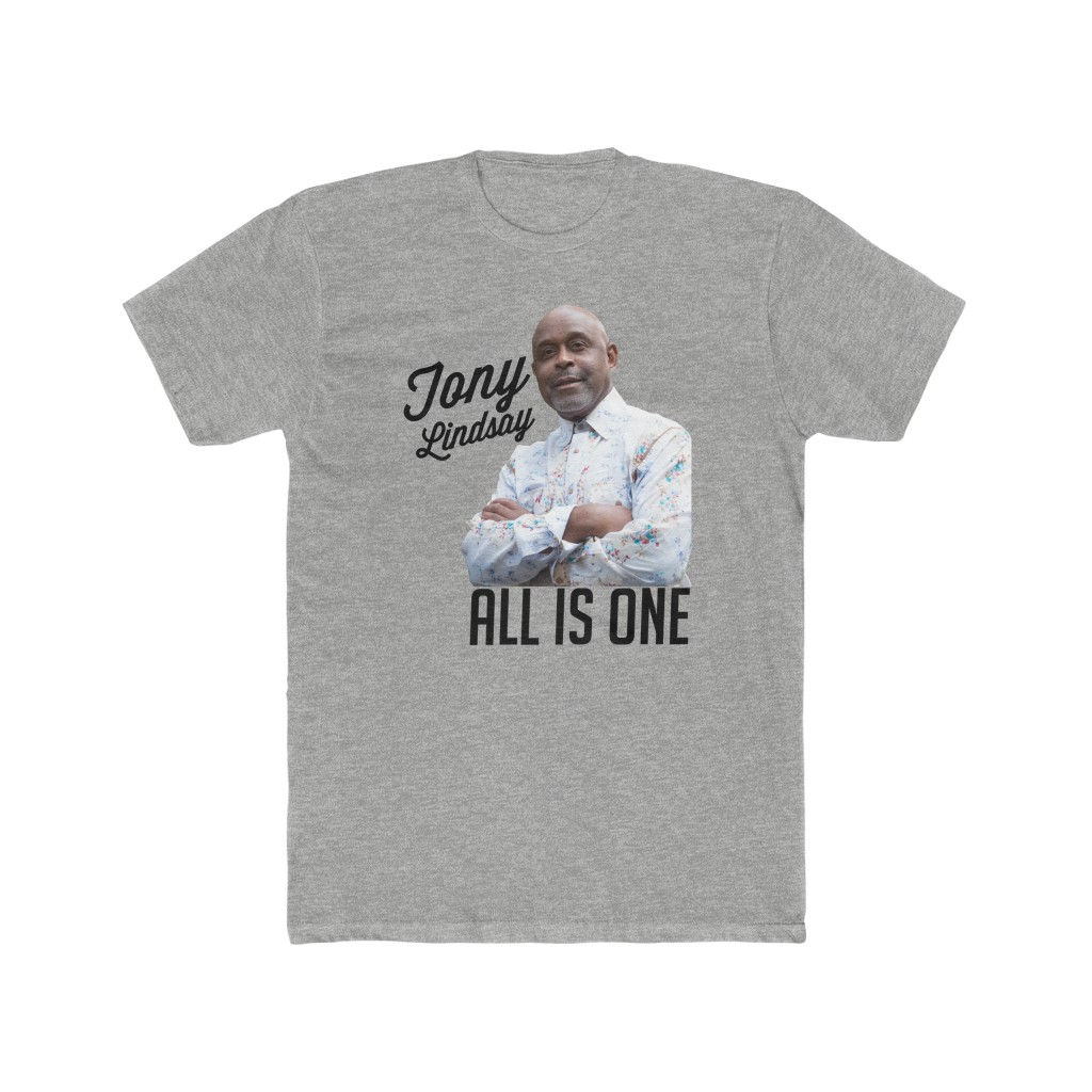 'All Is One Tony Lindsay' Colorful Collection Men's Cotton Crew Tee