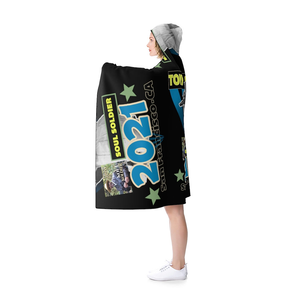 Thumbnail: Hooded Blanket SOUL SOLDIER San Francisco